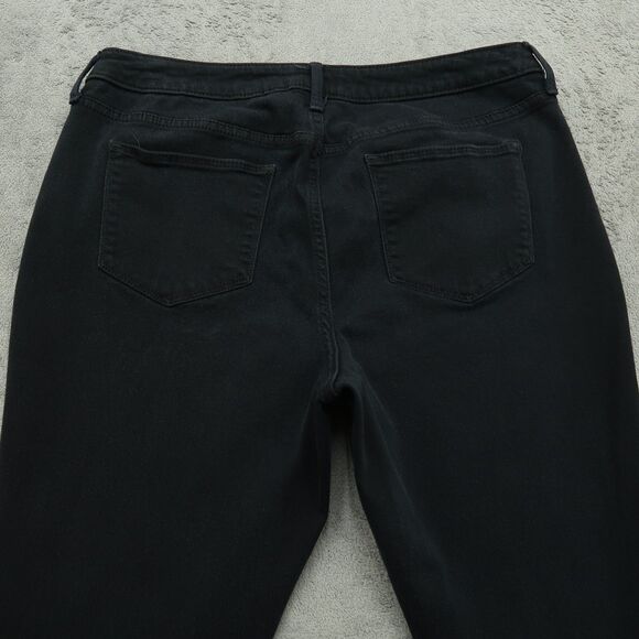 Universal Thread Jeans Womens 14 Black Mid-Rise Curvy Skinny 27" Inseam Timeworn - Picture 15 of 16